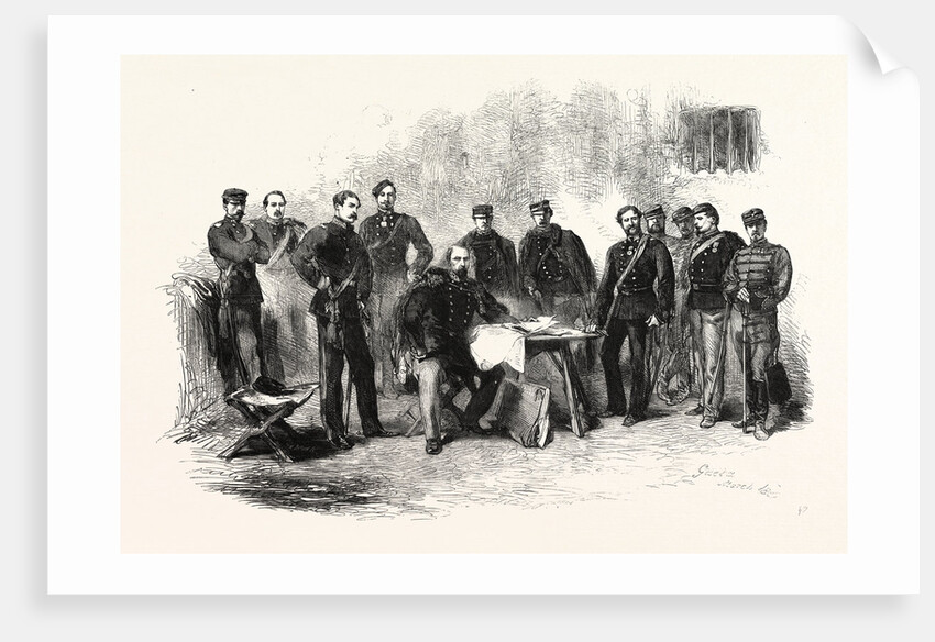 General Cialdini and His Staff at Gaeta by Anonymous