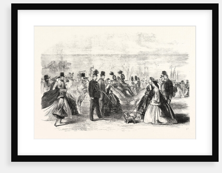 The Volunteer Sham Fight at Brighton on Easter Monday: Scene on the Parade at Brighton the Day Before the Review by Anonymous