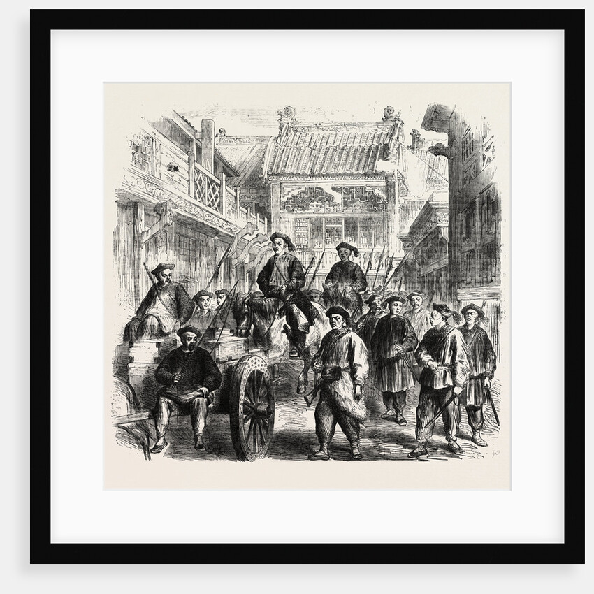 Arrival at Tien-Tsin of a Portion of the Chinese Indemnity Money Escorted by Chinese Troops by Anonymous