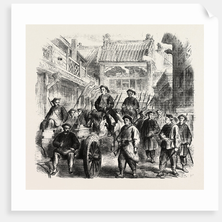 Arrival at Tien-Tsin of a Portion of the Chinese Indemnity Money Escorted by Chinese Troops by Anonymous