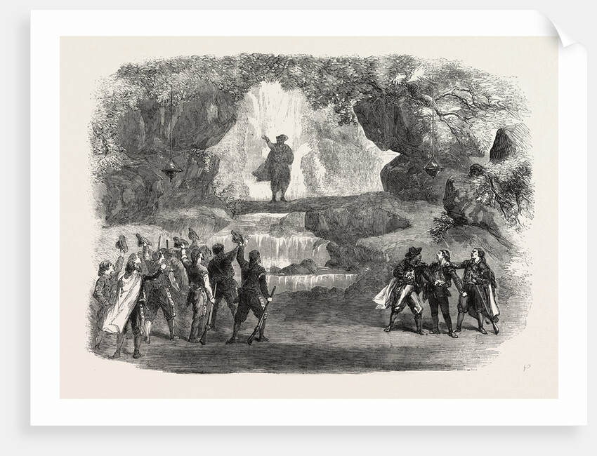 The Cavern Scene from the Miller and His Men at the Haymarket Theatre London UK by Anonymous