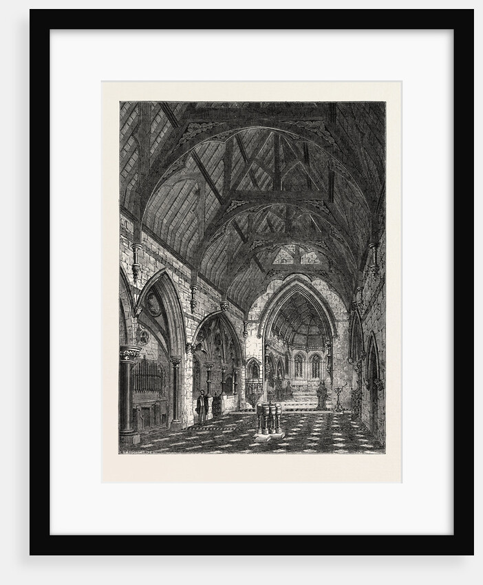 New Church in Tottenham Pars Wilts: View from the End of the Nave by Anonymous