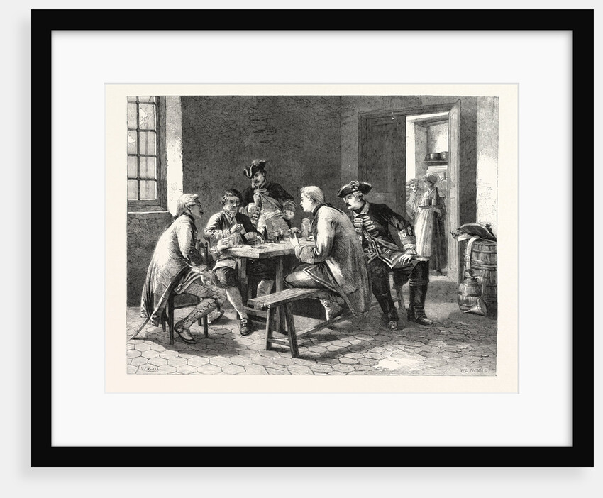 Soldiers Playing at Cards, from the French Exhibition by Anonymous