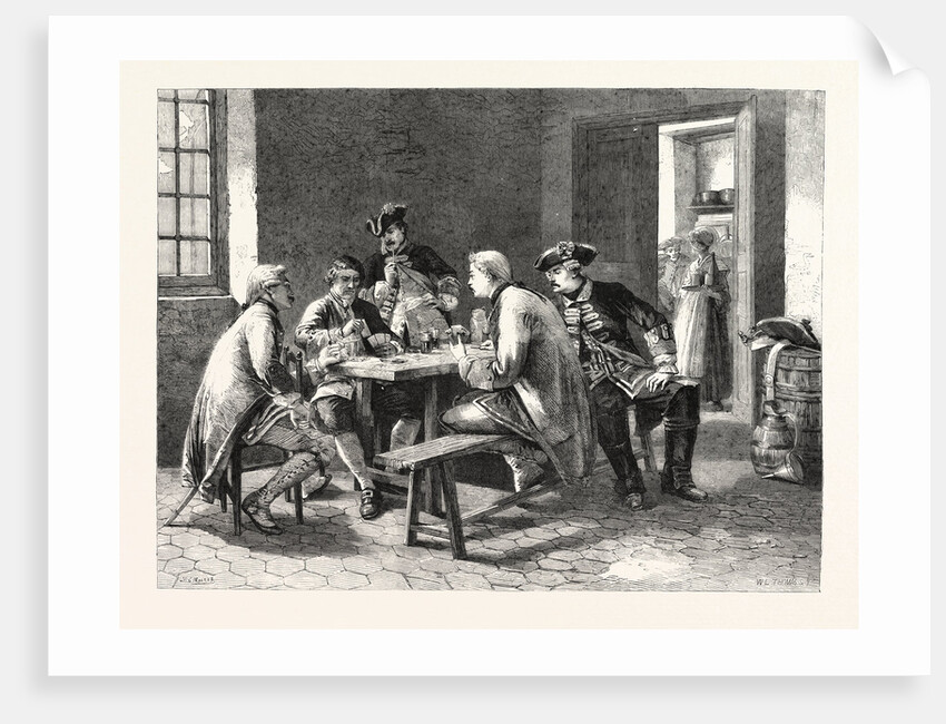 Soldiers Playing at Cards, from the French Exhibition by Anonymous