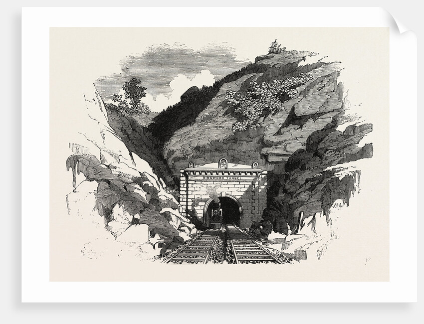 The Baltimore and Ohio Railway: Ringwood Tunnel, USA by Anonymous