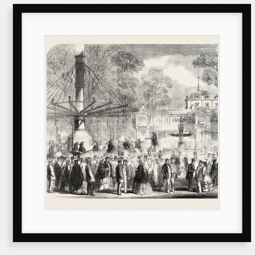 British Excursionists in the Champs Elysées: The Wooden Horses France by Anonymous