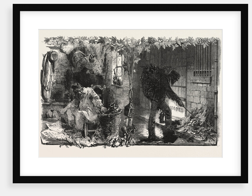 The Treaty with France French Rags and French Paper: Rag-Sorter in Paris the Parisian Rag-Picker on His Round by Anonymous