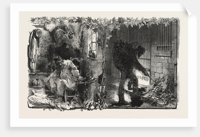 The Treaty with France French Rags and French Paper: Rag-Sorter in Paris the Parisian Rag-Picker on His Round by Anonymous