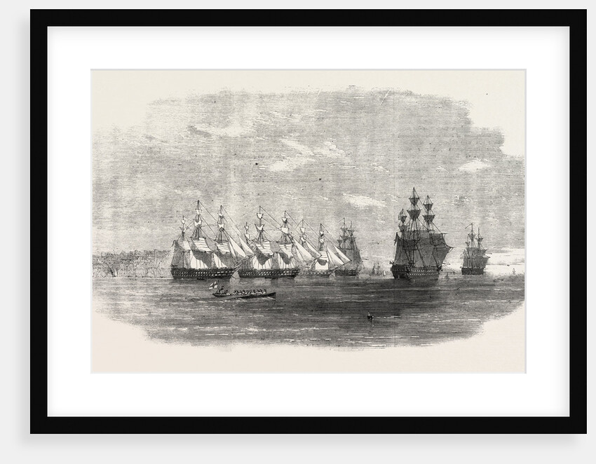 The British Fleet Lying in the Roadstead of Beyrout (Beirut) by Anonymous
