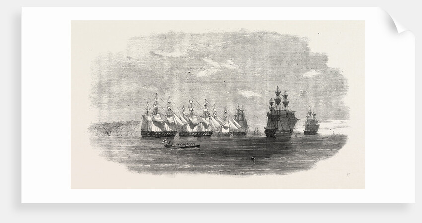 The British Fleet Lying in the Roadstead of Beyrout (Beirut) by Anonymous