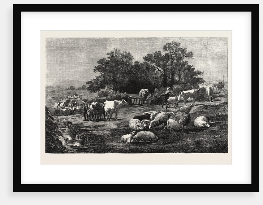 The Arrival at the Fair: A Scene in Auvergne by Anonymous