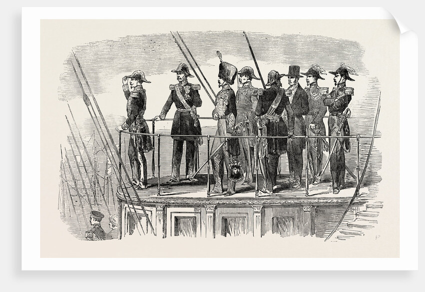 The Emperor on Board the Screw Steam-Yacht La Reine Hortense Leaving the Harbour 1854 by Anonymous