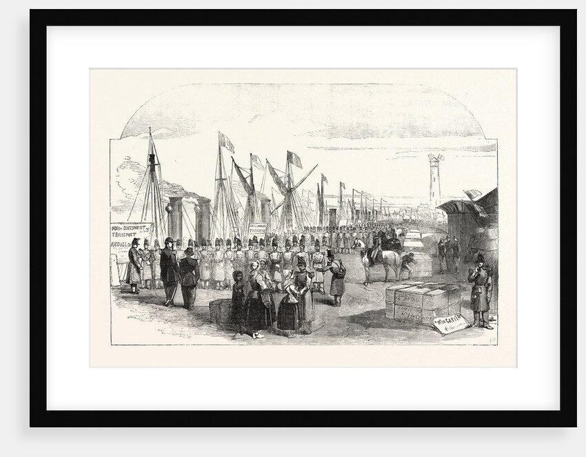 Embarkation of French Troops in English Vessels at Calais for the Baltic 1854 by Anonymous