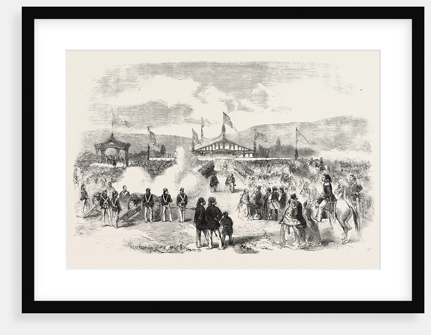 Commencement of the Smyrna and Aïdin Railway Turkey 1854 by Anonymous