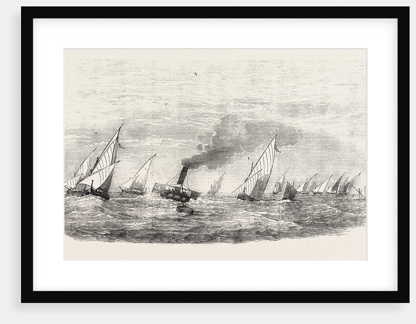 Vessels Passing the Bar at the Rosetta Mouth of the Nile by Anonymous