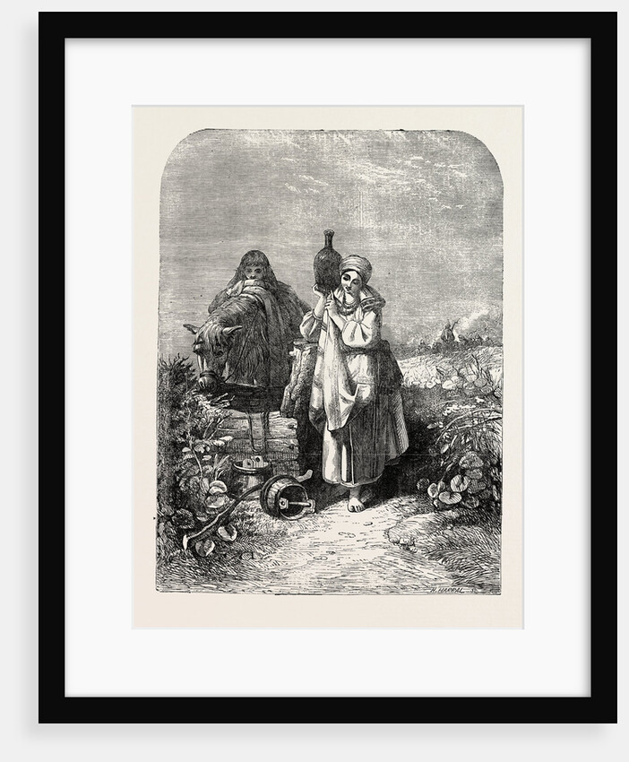 The Russian Serf, from the Exhibition of the Society of Painters in Water-Colours 1854 by Anonymous