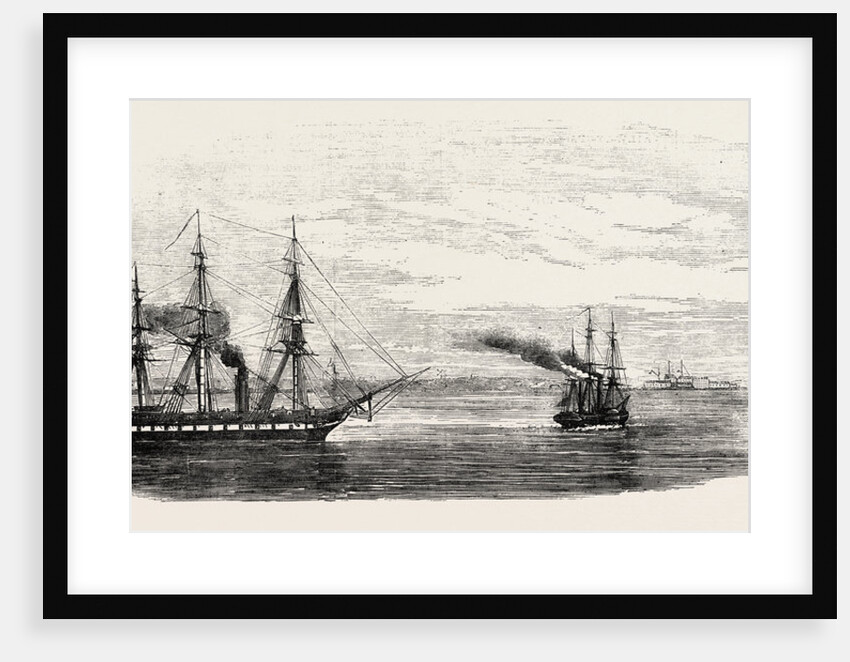 Steamships Reconnoitring at Sveaborg in the Gulf of Finland 1854 by Anonymous