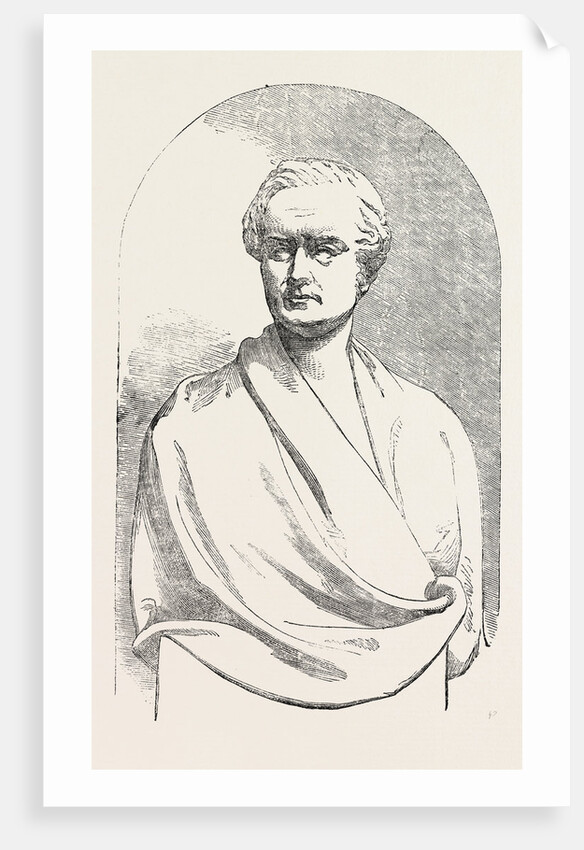 Marble Bust of the Late Sir Robert Peel. by Anonymous