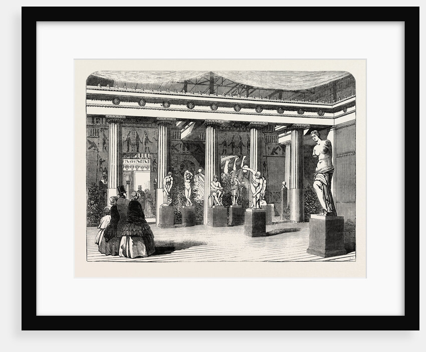 The Greek Court at the Crystal Palace Sydenham 1854 UK by Anonymous