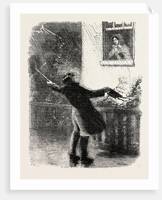 Standing in the Rain and Talking to a Lady by Anonymous
