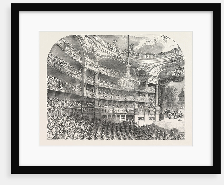 Interior of the Grand Opera-House at Paris France 1854 by Anonymous