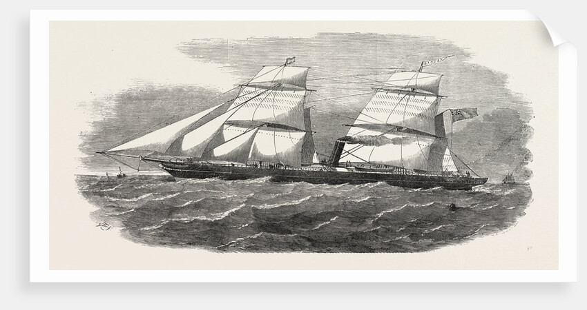 The New Screw Steamer Barwon 1854 by Anonymous