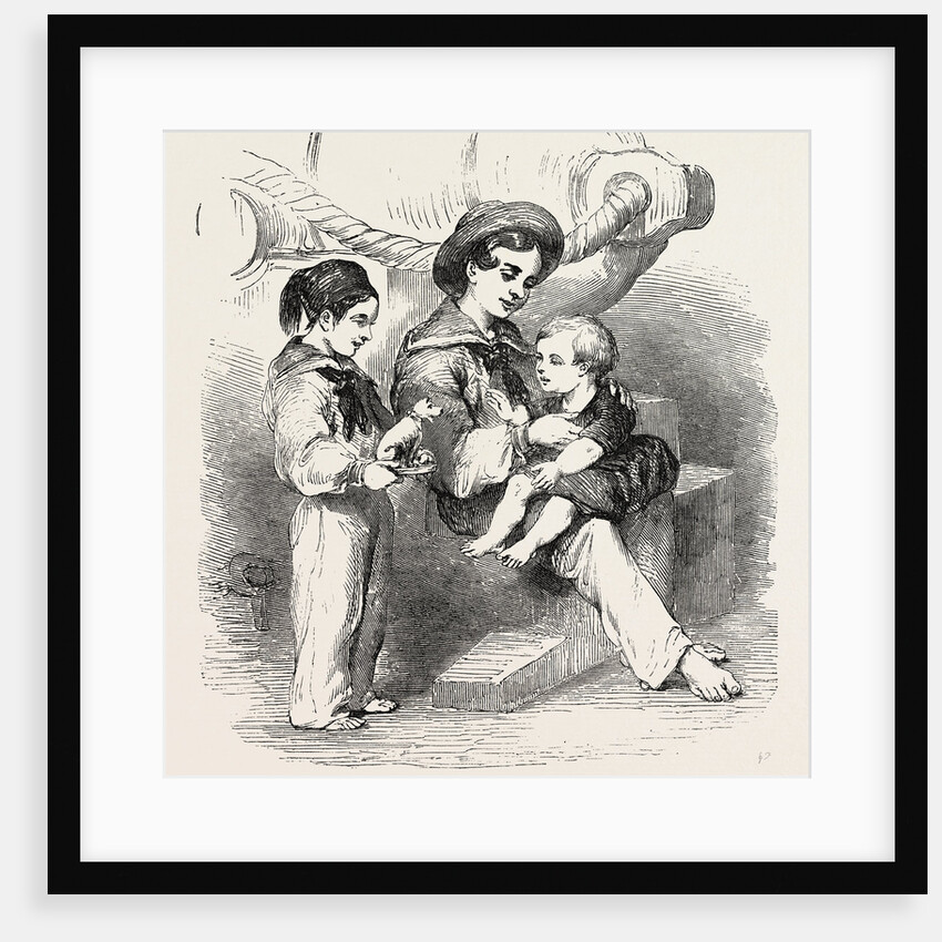 Bulgarian Children Wounded at Kustendjeh 1854 by Anonymous