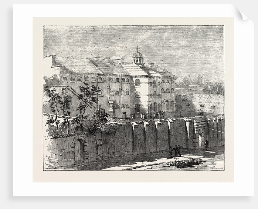 Gaol at Lewes in which the Russian Prisoners Are Confined 1854 by Anonymous
