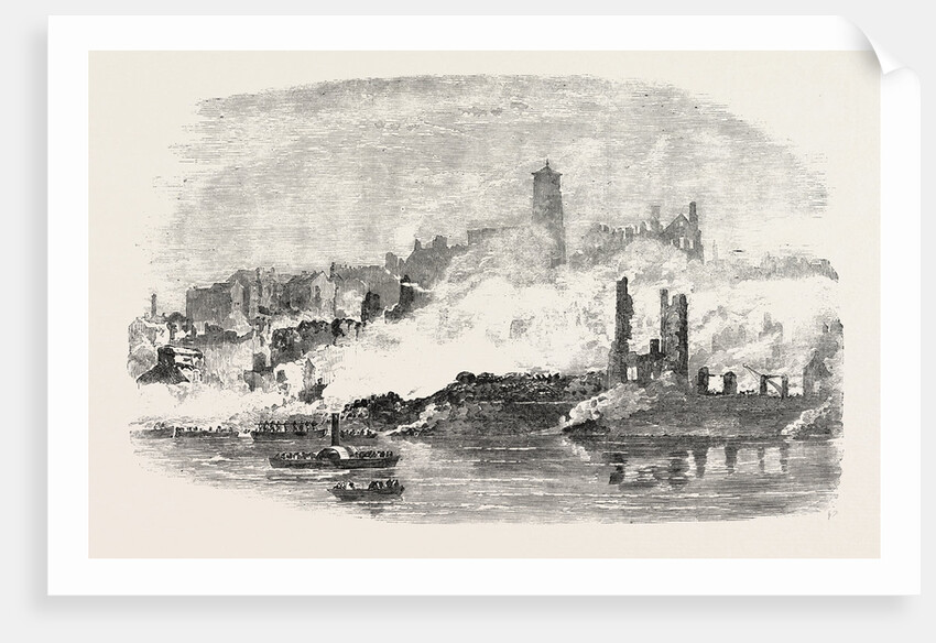 Remains at Gateshead Site of the Explosion 1854 by Anonymous