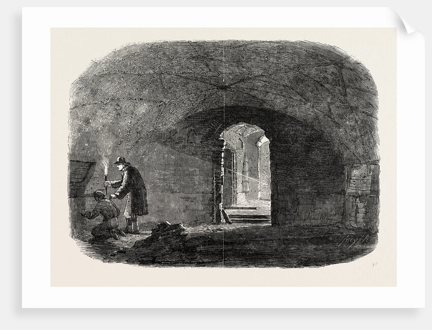 Subterranean Chamber Old Fish-Street St. Paul's London 1854 by Anonymous