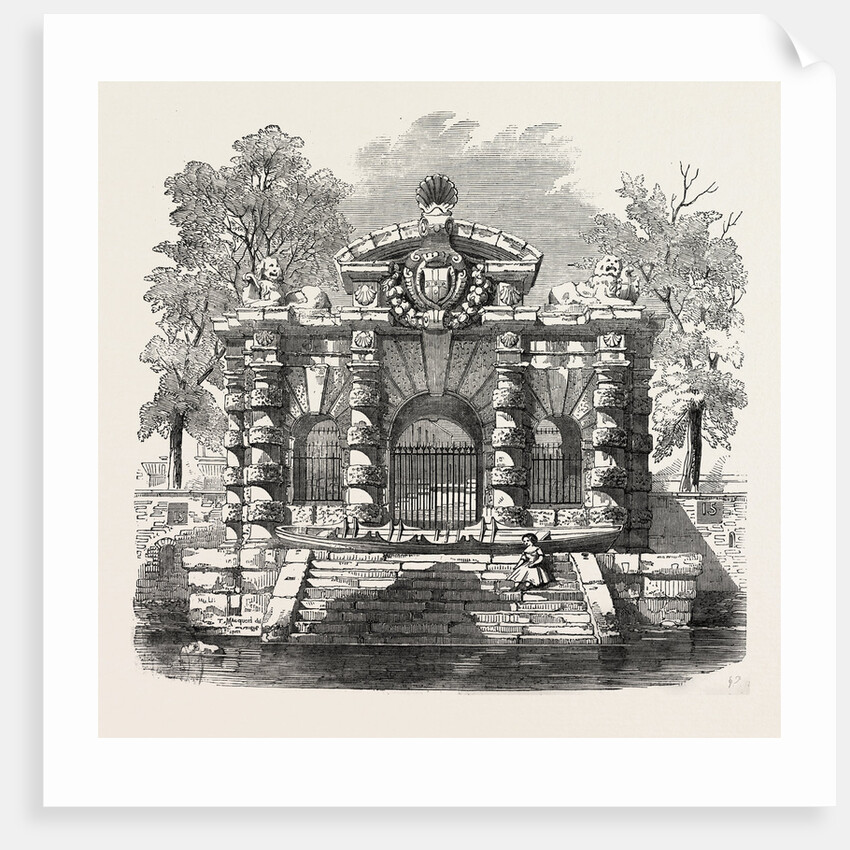 The Water-Gate of York House Buckingham Street Strand London 1854 by Anonymous