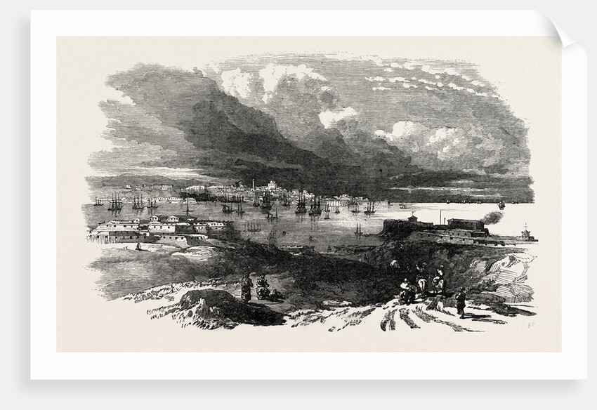 The Crimean War: Sebastopol Sketched from Fort Constantine 1854 by Anonymous