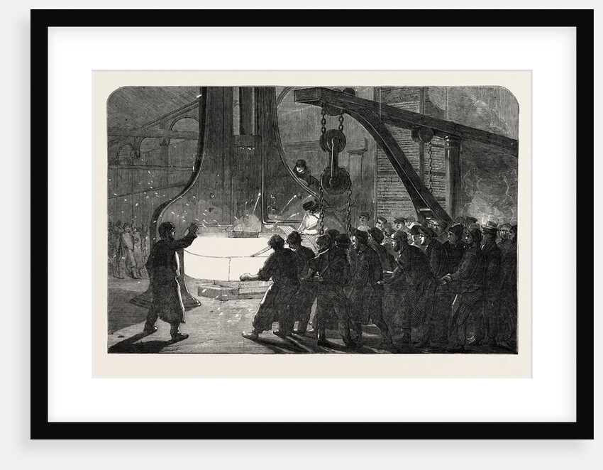 Iron Ship Fitting at the Royal Dockyard Woolwich 1854 by Anonymous