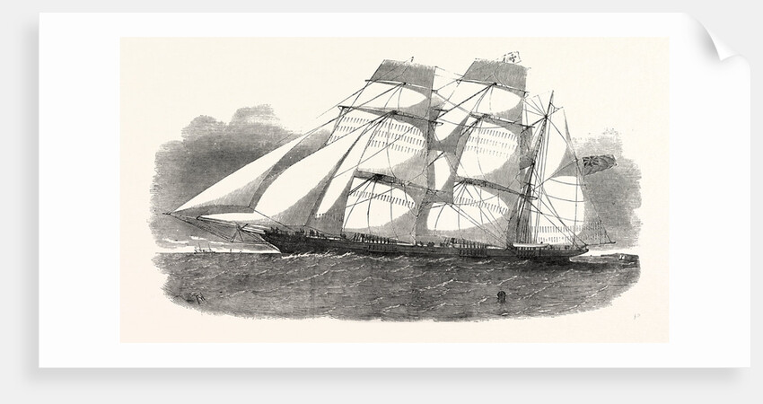The Sunderland Clipper Barque Flying Dragon 1854 by Anonymous