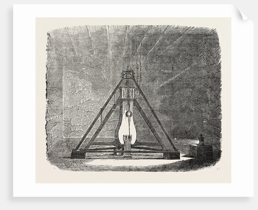 Pendulum-Room at the Bottom of the Harton Coal-Pit 1854 by Anonymous