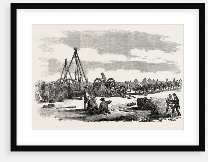 The Crimean War: Siege of Sebastopol: Preparing a Train for the Trenches 1854 by Anonymous