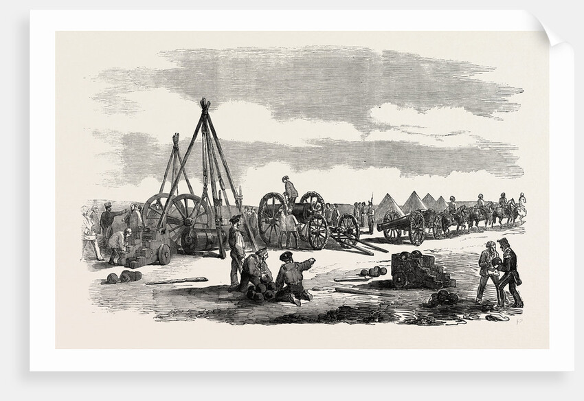 The Crimean War: Siege of Sebastopol: Preparing a Train for the Trenches 1854 by Anonymous