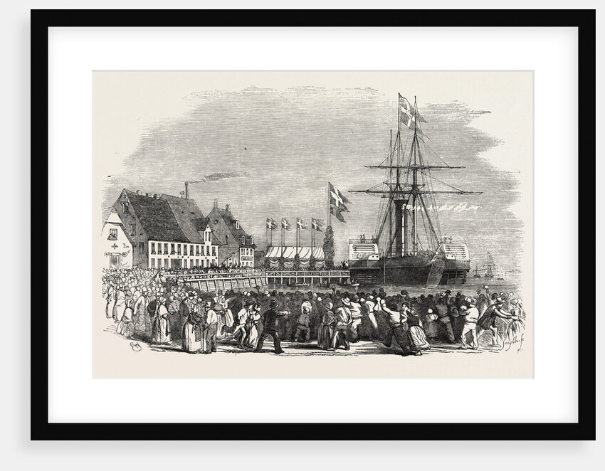 Arrival of the King of Denmark at Flensburg 1854 by Anonymous