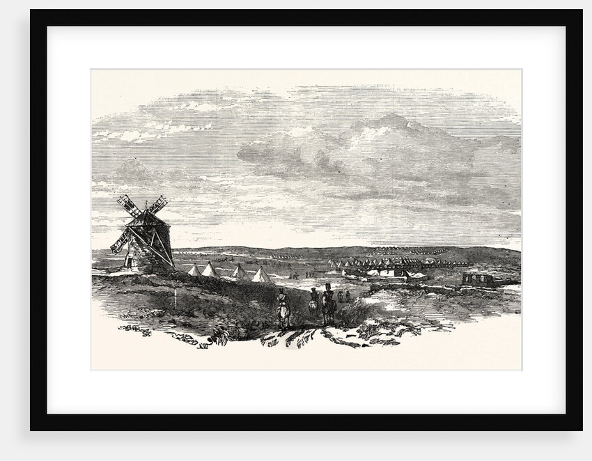 The Crimean War: The Siege of Sebastopol: Camp of the Siege Train (General Sir J. Burgoyne) at Sebastopol 1854 by Anonymous