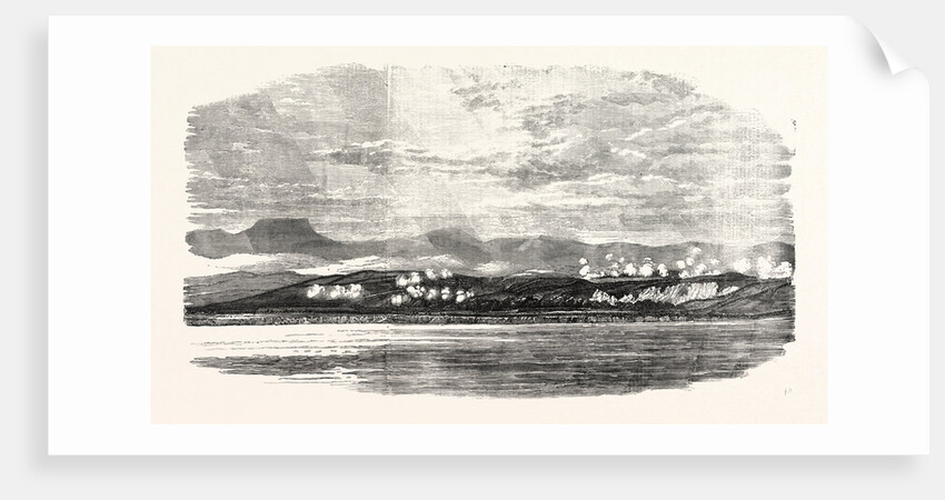 The Crimean War: Battle of the Alma: Sketched from the Mizen-Top of H.M.S. Retribution, 1854 by Anonymous