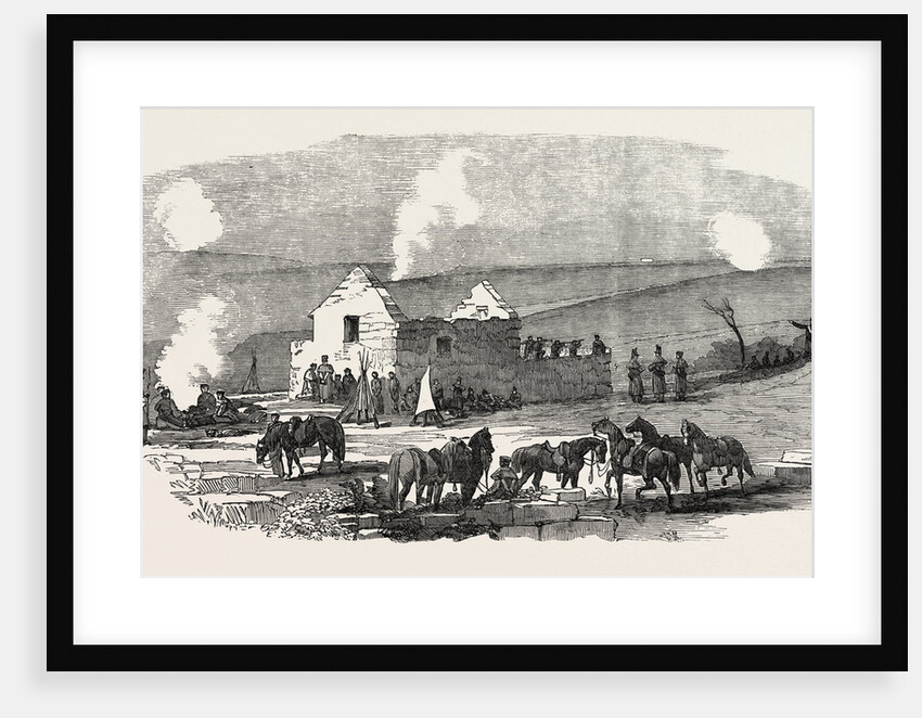 The Crimean War: Ruined Cottage Off Sebastopol 1854 by Anonymous