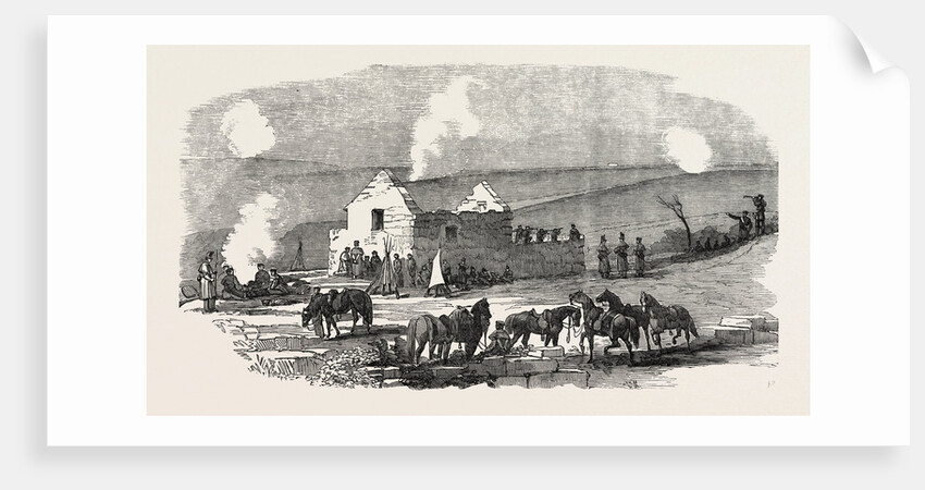 The Crimean War: Ruined Cottage Off Sebastopol 1854 by Anonymous