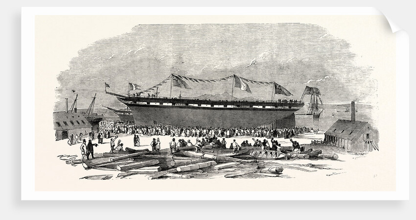 Launch of the Napoleon III at Ardrossan by Anonymous