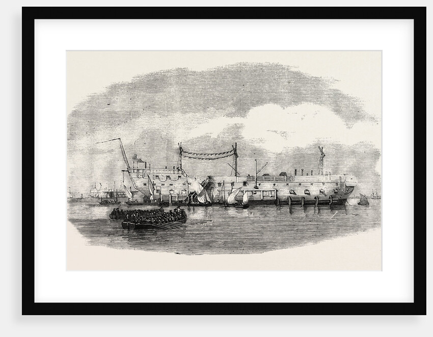 The Hulk Blake at Spithead 1854 by Anonymous