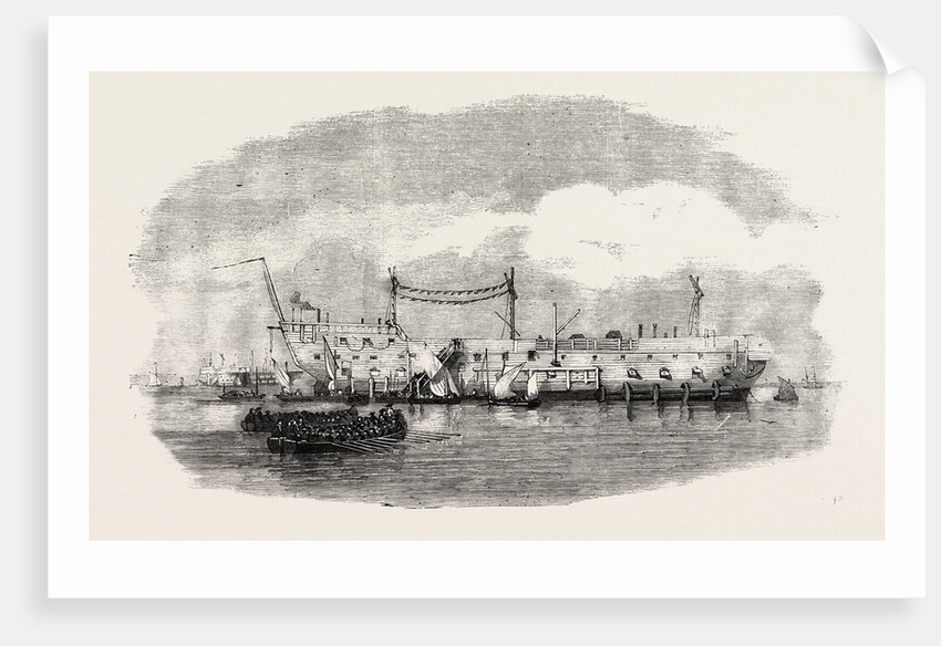 The Hulk Blake at Spithead 1854 by Anonymous