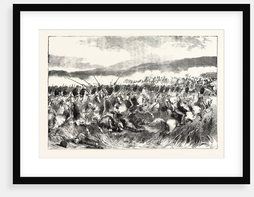 The Crimean War: The Action at Balaclava: Charge of the Scots Greys October 25 1854 by Anonymous