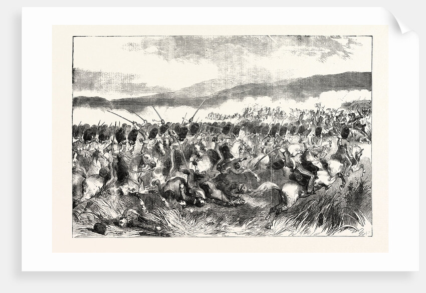 The Crimean War: The Action at Balaclava: Charge of the Scots Greys October 25 1854 by Anonymous