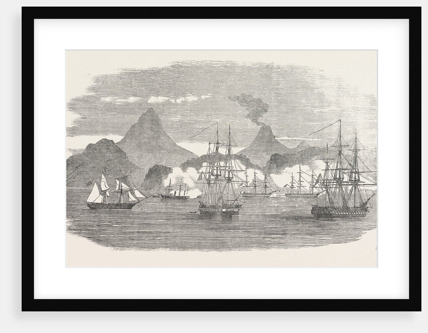 The Crimean War: Naval Attack on the Russian Fort of Petropaulovski 1854 by Anonymous