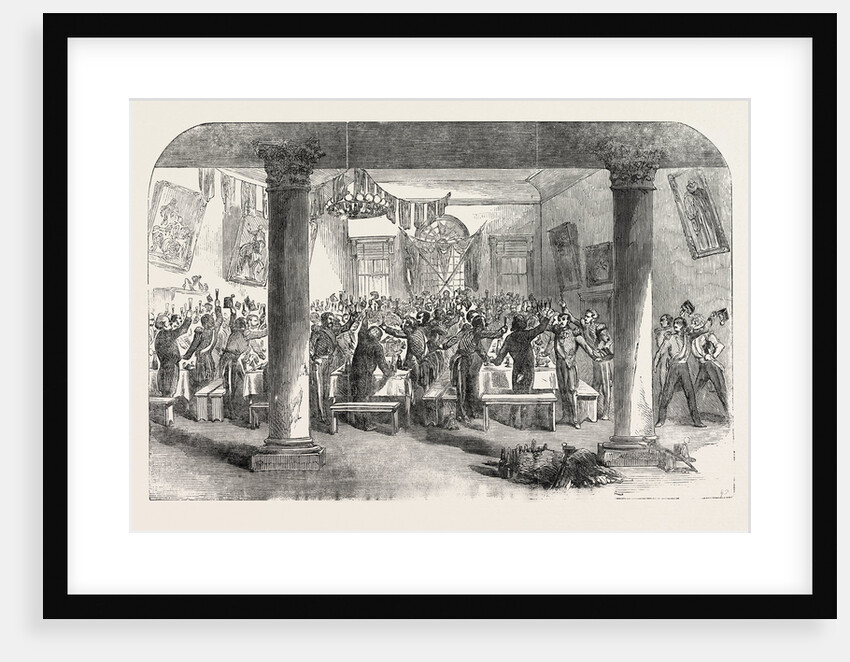 The Crimean War: Dejeuner to the 89th Regiment in the Town-Hall at Waterford Previous to Their Departure for the Crimea 1854 by Anonymous