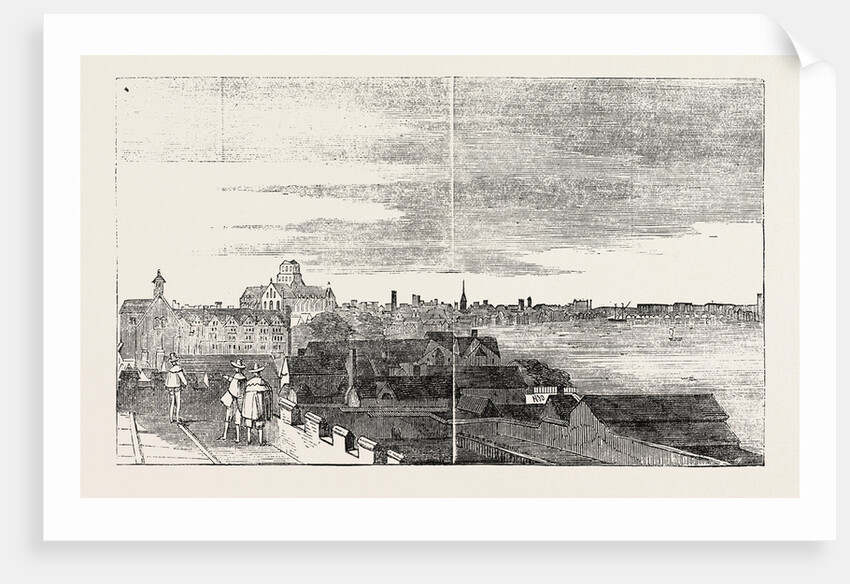 View of London from the Roof of Arundel House UK 1646 by Anonymous